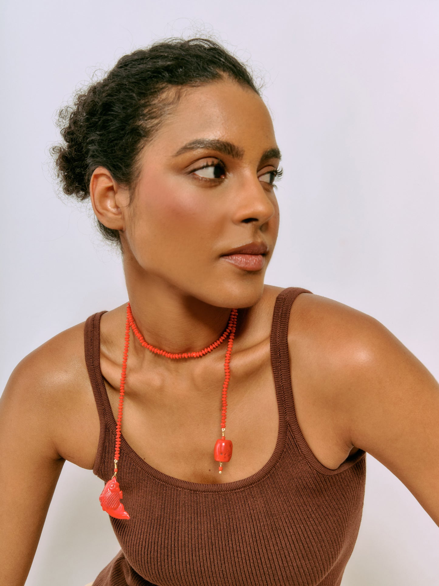 Colar Flavia Coral Peixe
