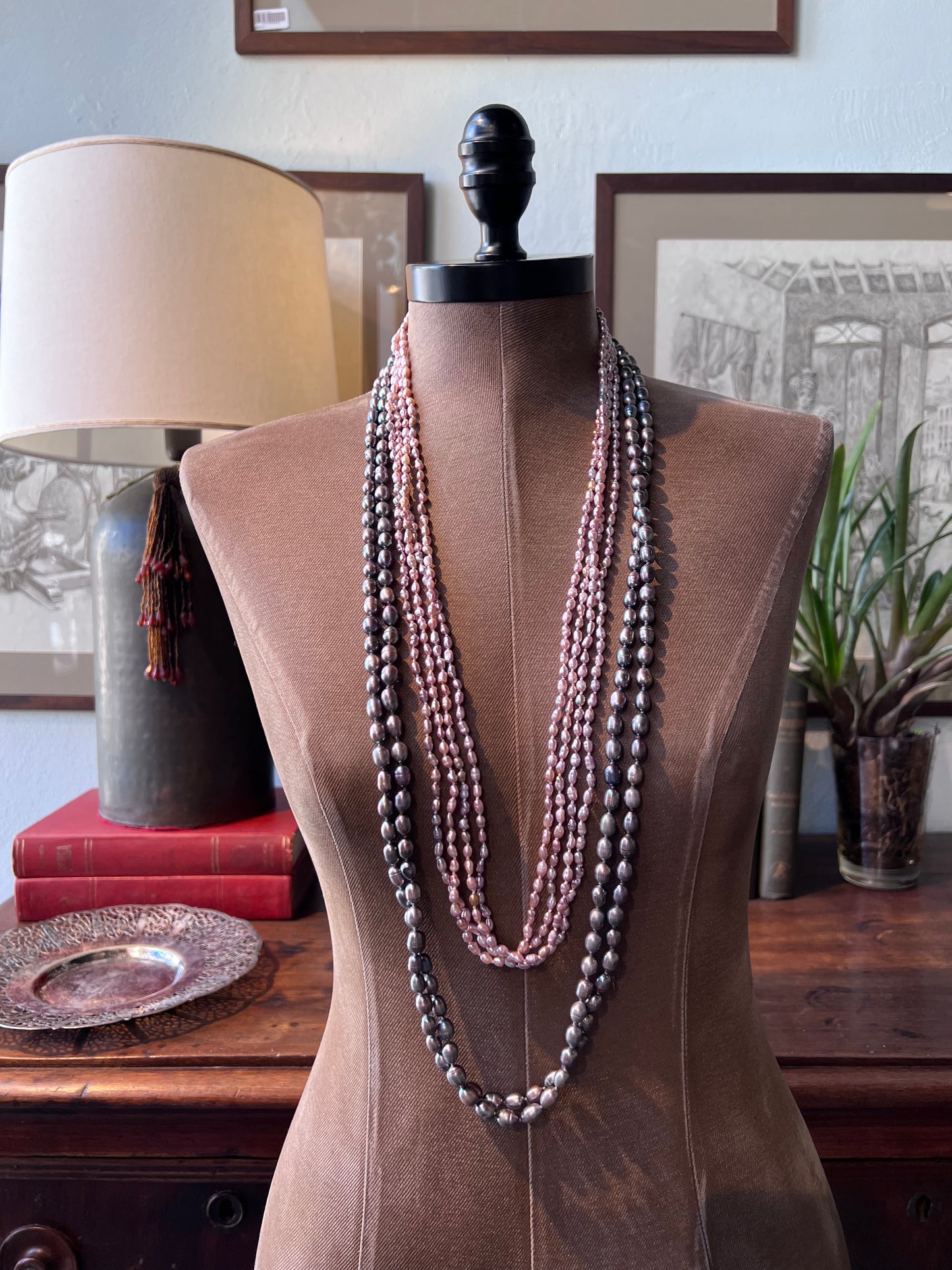 Colar Pérola 85 Lilás