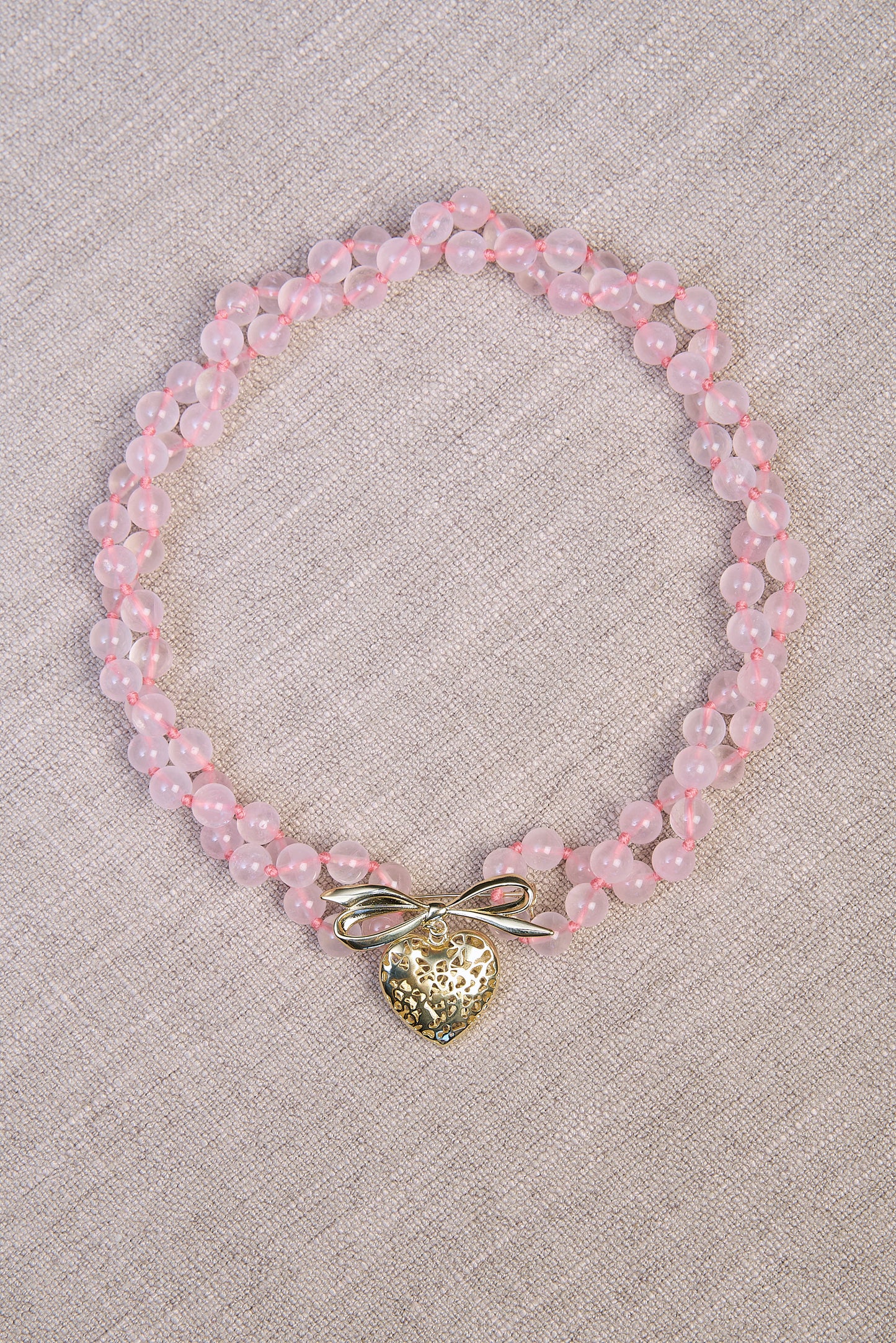 colar quartzo rosa 85
