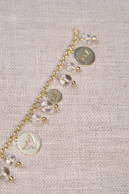 Pulseira Espirito Santo com Pedras