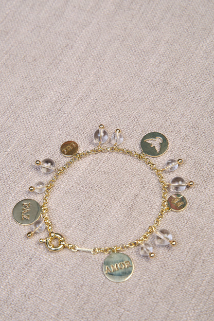 Pulseira Espirito Santo com Pedras