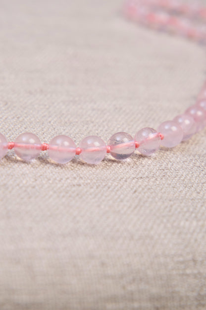 colar quartzo rosa 85