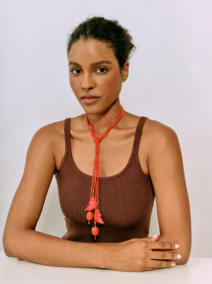 Colar Flavia Coral Peixe
