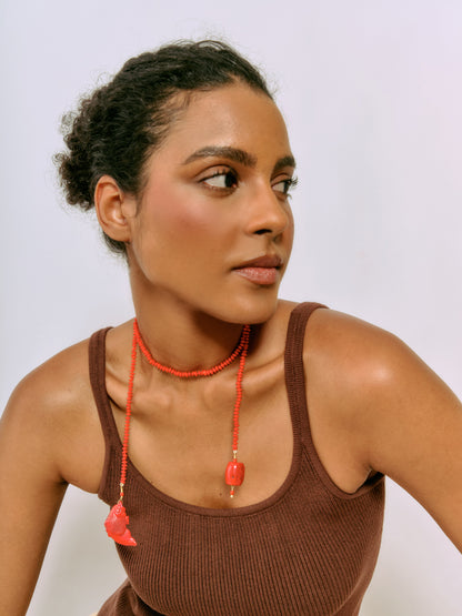 Colar Flavia Coral Peixe
