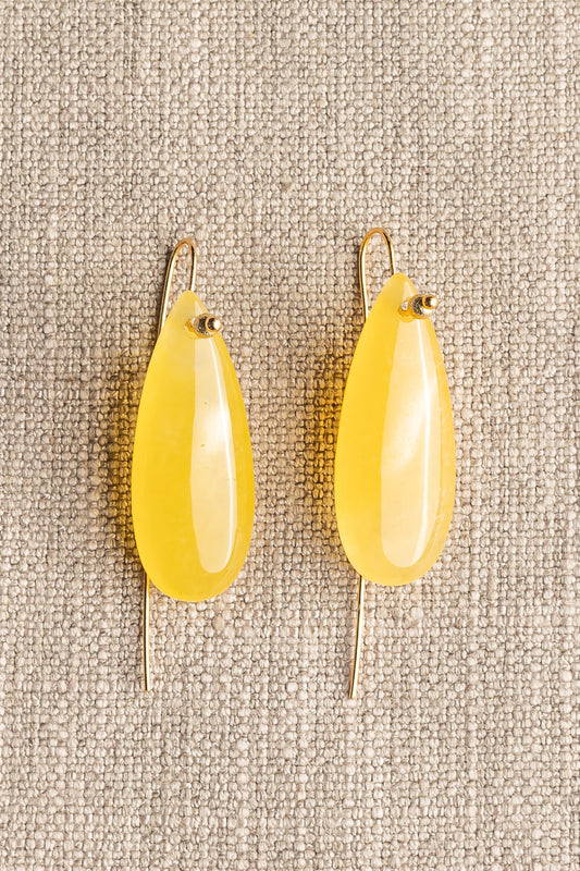 Brinco Carol Ágata Amarela