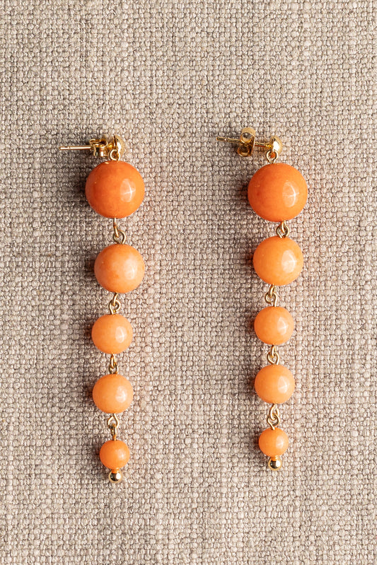 Brinco Claudinha Coral Peau D'ange