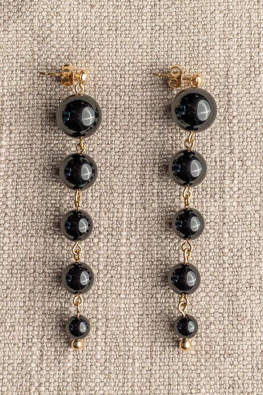 Brinco Claudinha Ônix