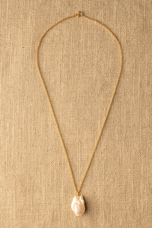 Colar Pérola Barroca Branca