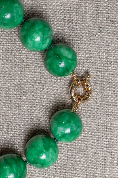Colar Regina Jade Verde - Emerencianas