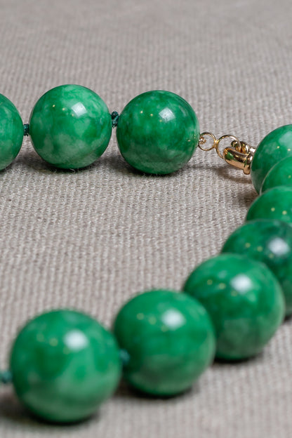 Colar Regina Jade Verde - Emerencianas